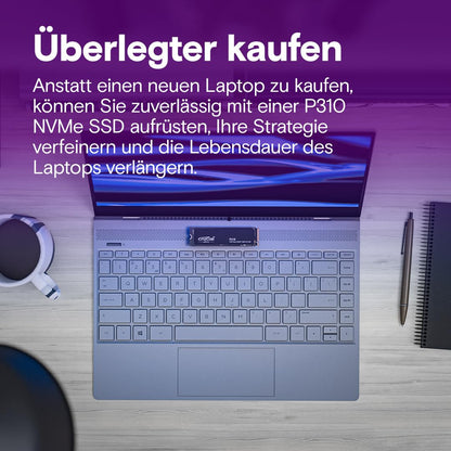 Crucial P310 Interne NVMe SSD - 2TB M.2 PCIe Gen4 CT2000P310SSD801