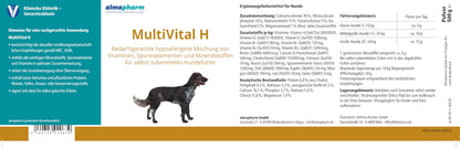 almapharm MultiVital H hypoallergenes Ergänzungsfutter Hund 500g