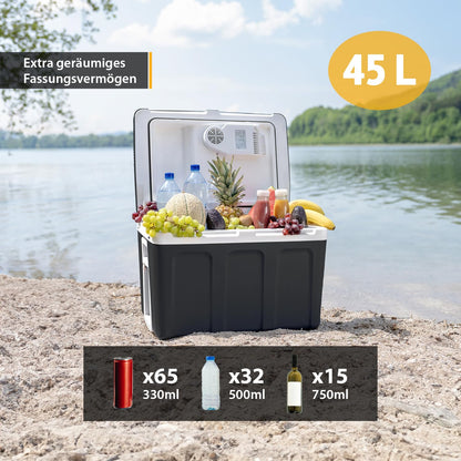 TZS First Austria Thermoelektrische Kühlbox 45L 12V/230V Schwarz
