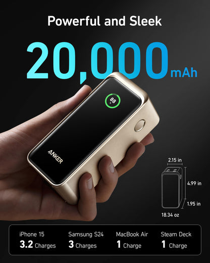Anker Prime Powerbank 20.000mAh 200W - Golden