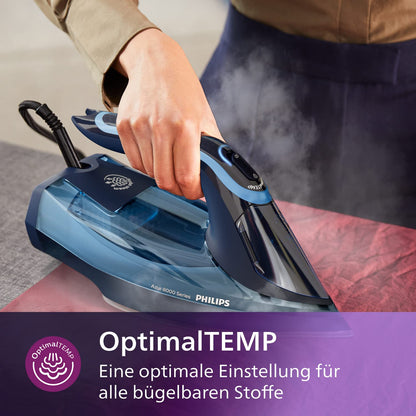 Philips Azur 8000 Serie Dampfbügeleisen - DST8020/20 Hellblau