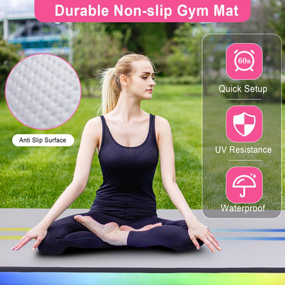 ROMELANDS Turnmatte Aufblasbar – 3M, 10 cm hoch