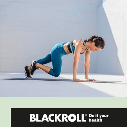 BLACKROLL® MAT Rutschfeste Fitnessmatte - 65x185 cm Schwarz mit GYMBAG