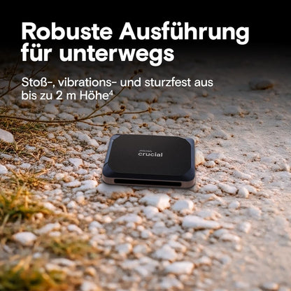 Crucial X9 Portable Externe SSD 4TB – Hochleistung USB-C 3.2