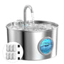 GIOTOHUN Katzenbrunnen Edelstahl S11-pro, Trinkbrunnen 2,2 L