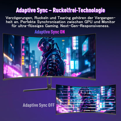 Amzfast AMZG34C5QPro Curved Gaming Monitor - 34 Zoll 240Hz