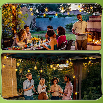 JEKEMORYE Lichterkette Aussen 45M G40 Birnen - Wasserdicht