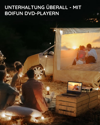 BOIFUN Tragbarer DVD-Player 15,7 Zoll mit 14,1 Zoll HD-Bildschirm