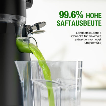 TUUMIIST Slow Juicer Entsafter - Extragrosser 135mm Einfüllschacht