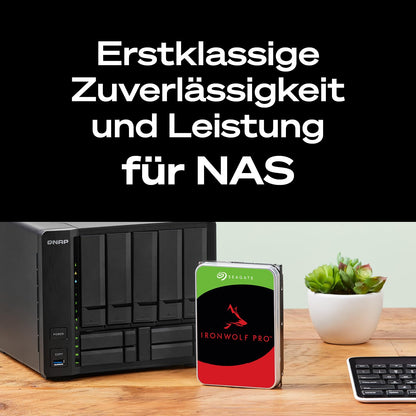 Seagate IronWolf Pro 28 TB NAS-Festplatte, 3.5 Zoll, SATA 6 Gb/s, CMR