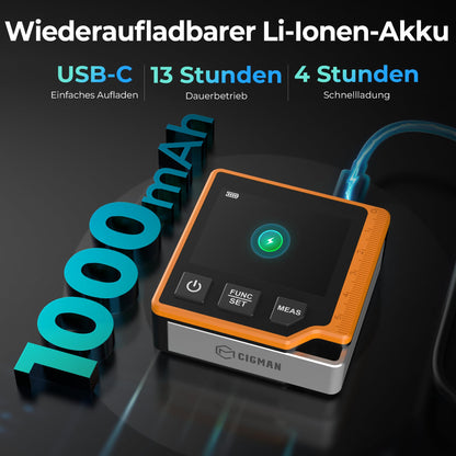 CIGMAN CD80 3-in-1 Laser-Entfernungsmesser 80 m mit Winkelmesser