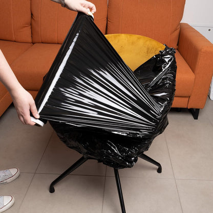 V1 Trade Stretchfolie schwarz 50 cm, Handstretchfolie für Umzug