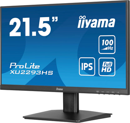 iiyama Prolite XU2293HS-B6 IPS Monitor 21,5" Full-HD 100Hz Schwarz