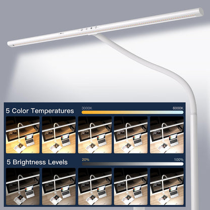 EYOCEAN LED Monitorlampe 80cm – Klemmbar, Gestensteuerung Weiss