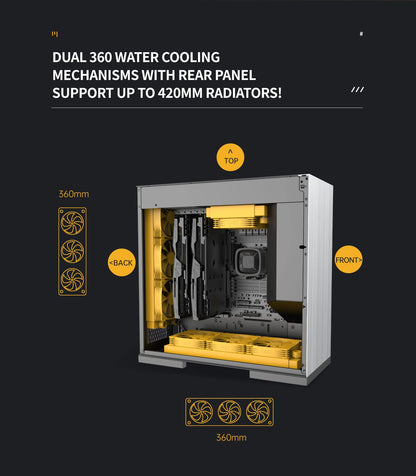 Geometric Future M8 Dharma Mid Tower PC-Gehäuse - Silber