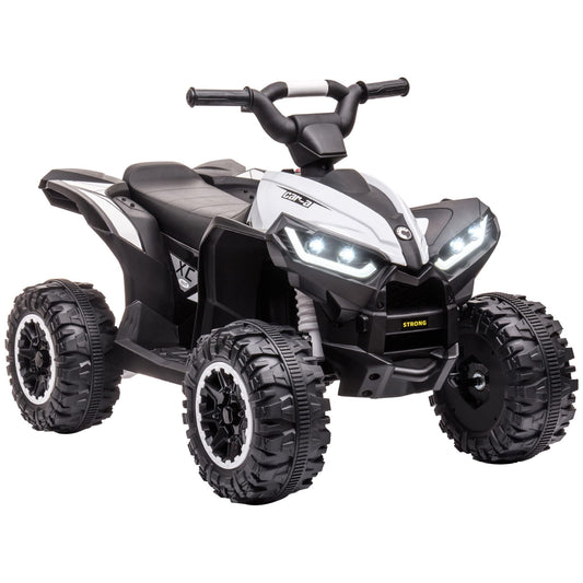 HOMCOM Kinder Elektro-Quad 12V für Kinder von 3 bis 5 Jahren – Weiss