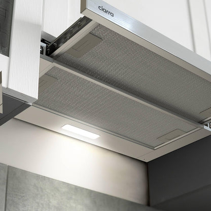 CIARRA CBCS6906D Flachschirmhaube 60cm Umluft - Silber