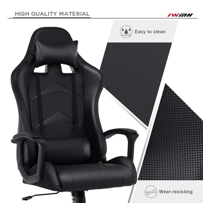 IntimaTe WM Heart Gaming Stuhl Ergonomischer Gamer Schwarz