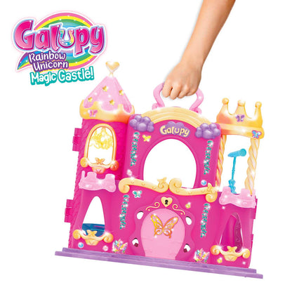 Galupy Rainbow Unicorn Magic Castle Schloss Spielset - Rosa