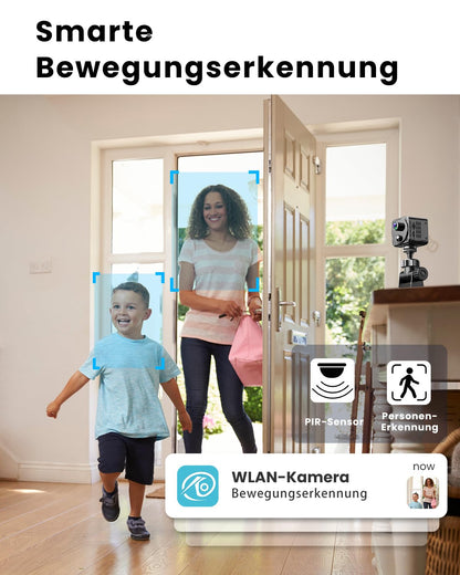 ULEXOR R8 4K Mini Kamera – WLAN Überwachungskamera mit Nachtsicht