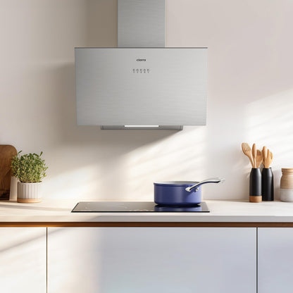 CIARRA CBCS6762A A+++ Kopffreie Schräghaube - 60cm Umluft Silber