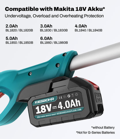 KIESBOHR Akku Hochentaster CSH001, 20 cm, für Makita 18V, ohne Akku