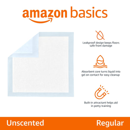 Amazon Basics Trainingspads für Hunde und Welpen, 150 Stück