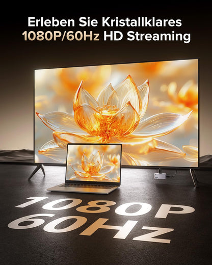 llano S850 Wireless HDMI Sender und Empfänger USB-C 1080p 50 m Grau