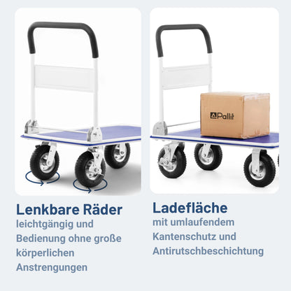 Pallit Carry-R Transportwagen klappbar 300kg Luftbereifung