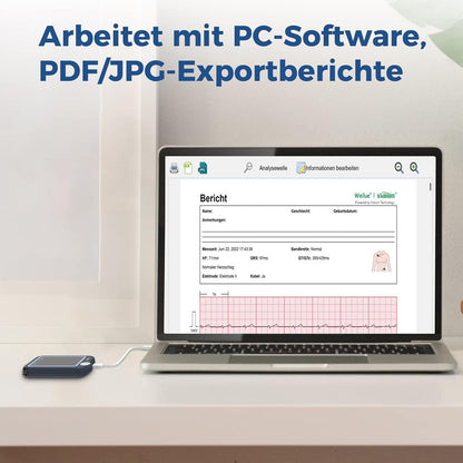 CheckMe Plus EKG Gerät – Bluetooth EKG Monitor für Zuhause