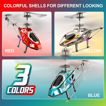 XIKOTEC RC Helikopter ferngesteuert mit LED und 2 Akkus, blau
