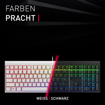 CHERRY MX 2.0S Mechanische Gaming-Tastatur QWERTZ Schwarz