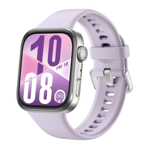 HUAWEI Watch FIT 4 Smartwatch in Lila mit quadratischem Display