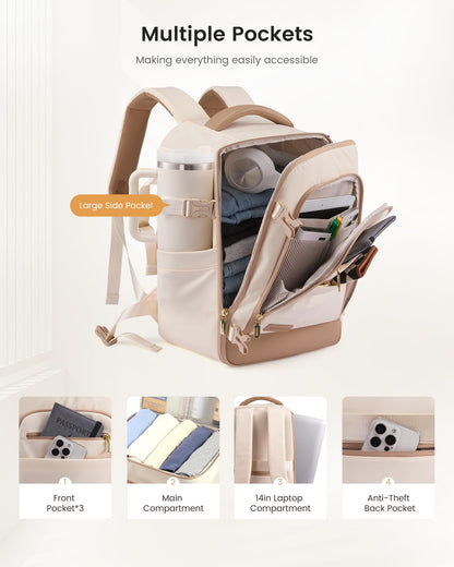 LOVEVOOK Handgepäck Rucksack 40x30x20 cm, Reiserucksack 20L