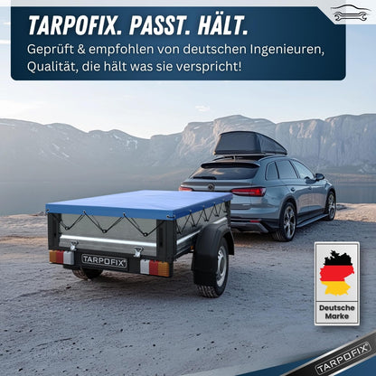 Tarpofix® Anhänger Flachplanenbügel Alu Teleskop 140-210 cm