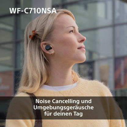 Sony WF-C710NSA Truly Wireless Noise Cancelling Earbuds schwarz