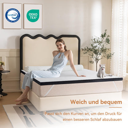 Amazon Basics Memoryschaum Matratzenauflage - 120x200x4 cm weiss