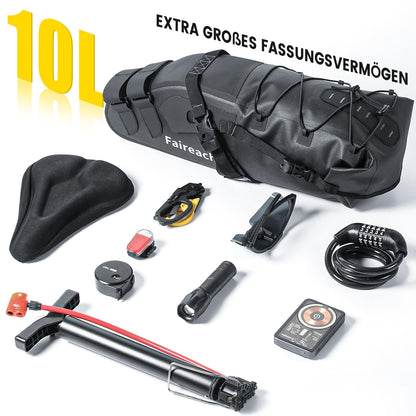 Faireach Bikepacking Satteltasche 10L wasserdicht TPU-Gewebe