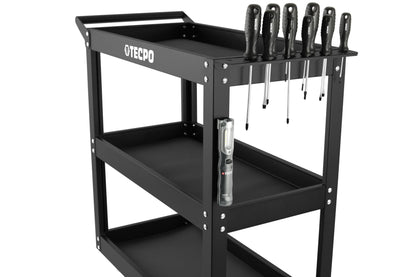 TECPO Werkzeugwagen Rollwagen 3 Ladeflächen – 300 kg Tragkraft