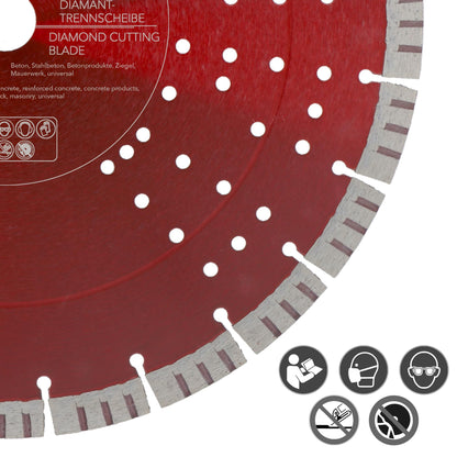 PRODIAMANT Turbo Diamant-Trennscheibe Beton - 350mm x 25,4mm