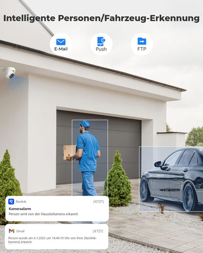 Reolink RLC-820A 4K PoE IP Überwachungskamera Outdoor (Personen/Auto)