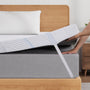 Sleremind Matratzen Topper 180x200 cm, 7 cm Gel-Memory-Schaum mit elastischen Eckgurten