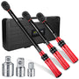 ATsafepro Drehmomentschlüssel Set 1/4 3/8 1/2 Zoll, 3-230 Nm, 72 Zähne, mit Adaptern und Aufbewahrungsbox
