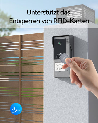 TMEZON WLAN IP Türsprechanlage 2-Familienhaus 1080P 7'' Touchscreen