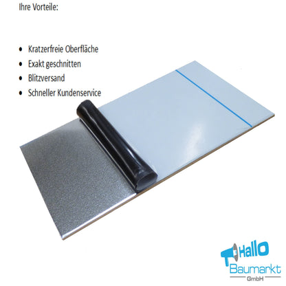Aluminium Blech einseitig foliert 5.0mm - 1000x350mm