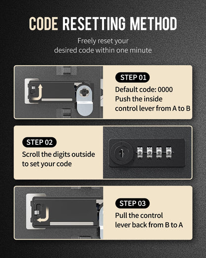 Uniclife Digitaler Schlüsselschrank 60 Positionen Kombi Schwarz