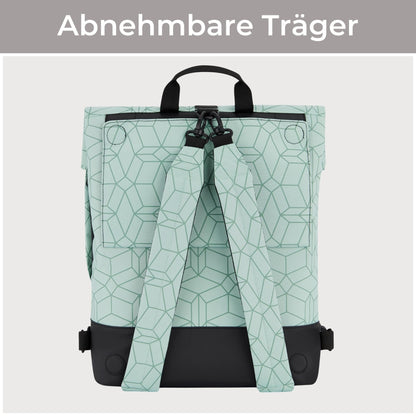 LARKSON Tammo Bike Gepäckträgertasche & Rucksack 2 in 1 Mint
