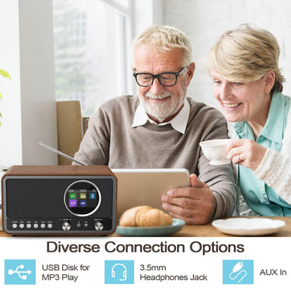 MONODEAL DAB+ UKW Küchenradio - Digitalradio mit TFT Display