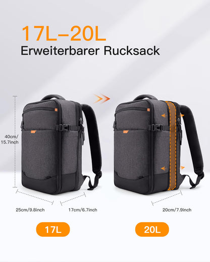 Inateck Ryanair Handgepäck 40x20x25 Laptop Rucksack 14 Zoll