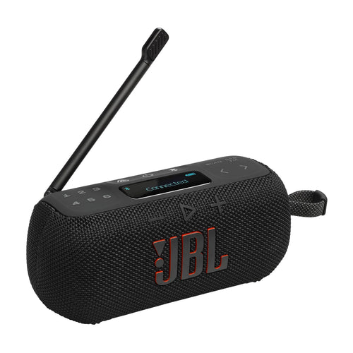 JBL Tuner 3 Tragbares DAB+/UKW Radio mit Bluetooth, Schwarz, stabile Trageschlaufe